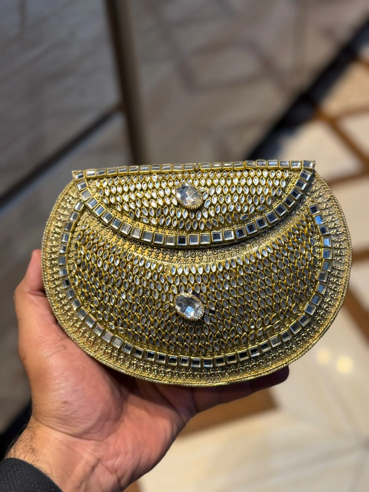 HandMade Kundan Clutch_New Collection